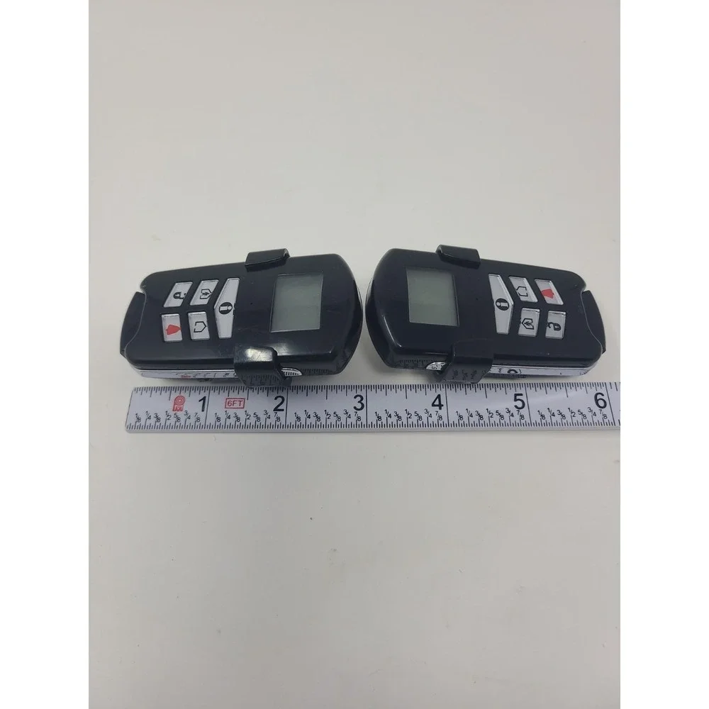 Lot of 2 DSC WT4989 4-Button Wireless Security Key fob w/ Icon Display Working
